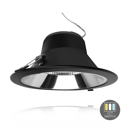 LED DOWNLIGHT LASB195 CCT-SWITCH 19,95 p/st Zaagmaat Ø195-227mm 19W Zwart